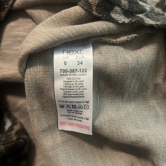 Next leopard print long sleeve shirt - size small - Picture 8 of 12